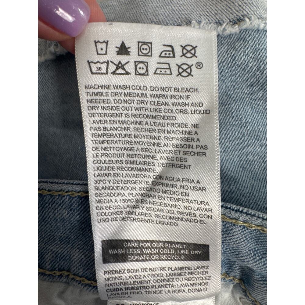 Denizen Levi's Womens Mid Rise Light Wash Jean Shorts Size 6/28 - Picture 6 of 9
